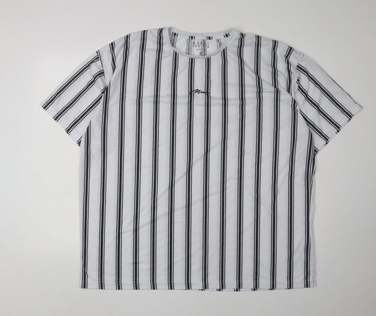 Mens UK Size XL boohooMAN White  T-Shirt