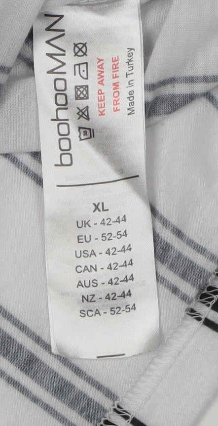 Mens UK Size XL boohooMAN White  T-Shirt