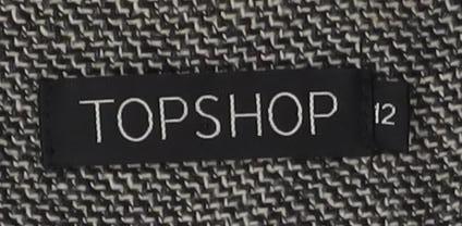 Womens UK Size 12 Topshop Grey Basic Jacket