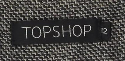 Womens UK Size 12 Topshop Grey Basic Jacket