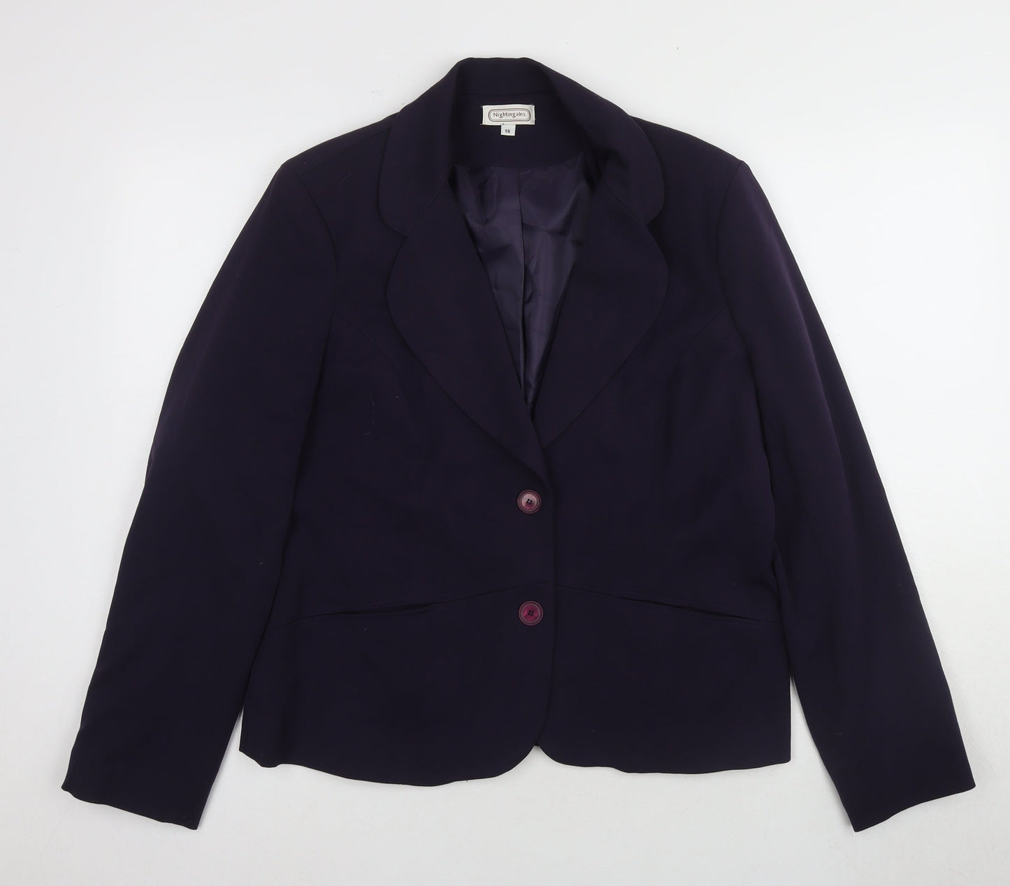 Nightingales Women's Black Blazer Size 16 Business Casual