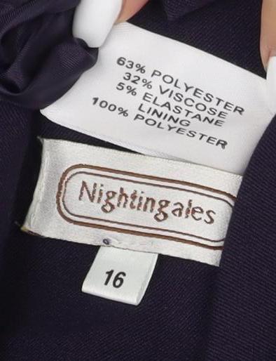 Nightingales Women's Black Blazer Size 16 Business Casual
