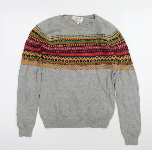 Womens UK Size 6 NEXT Grey Pullover Jumper
