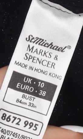 Womens UK Size 10 Marks and Spencer Black Cardigan Jumper