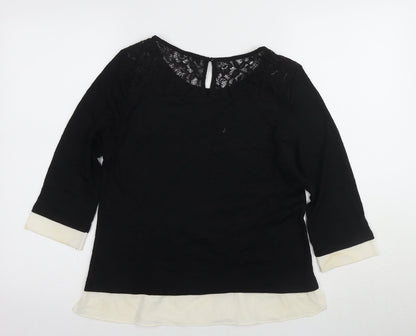 Womens UK Size 12 Marks and Spencer Black  Blouse