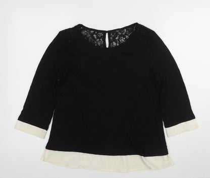 Womens UK Size 12 Marks and Spencer Black  Blouse