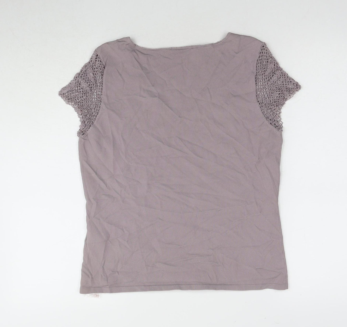 Womens UK Size 16 Principles Grey Basic Blouse