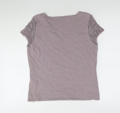 Womens UK Size 16 Principles Grey Basic Blouse