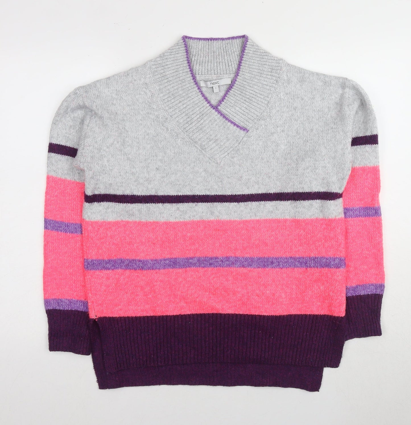 Womens UK Size S NEXT Multicoloured Pullover Jumper