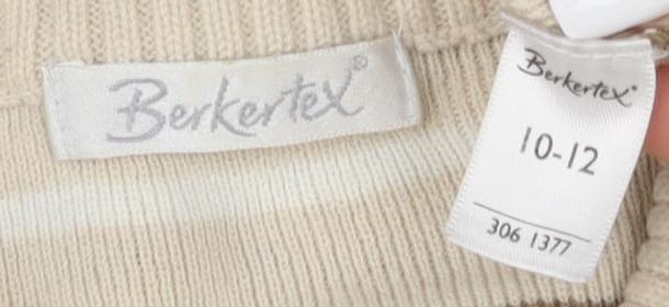 Womens UK Size 10-12 Berketex Beige Pullover Jumper