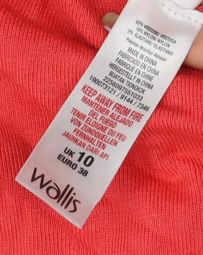 Womens UK Size 10 Wallis Red Pullover Jumper