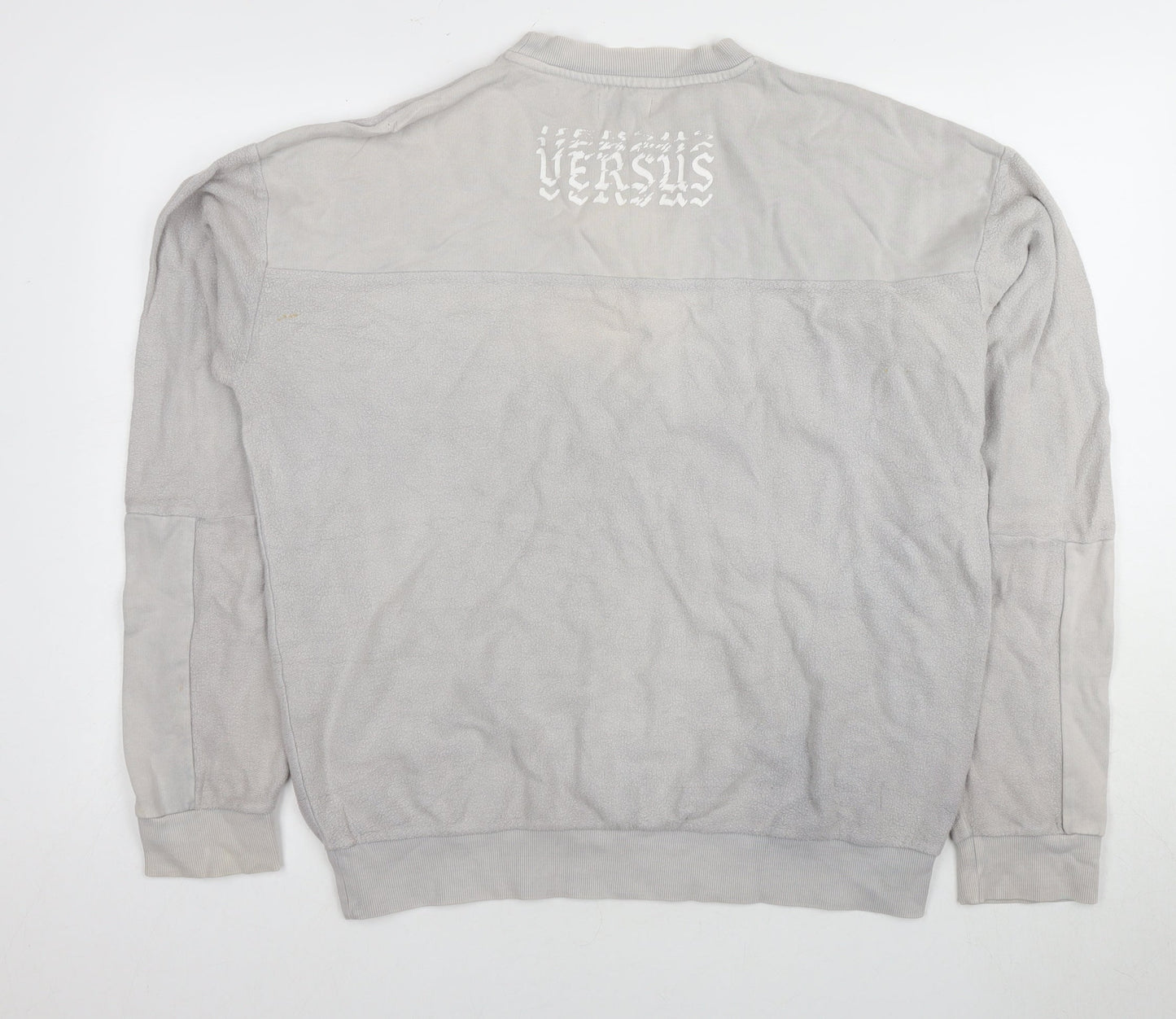 Topman Men's Grey Crew Neck Sweatshirt XS