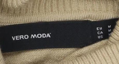 Womens UK Size M VERO MODA Beige Pullover Jumper