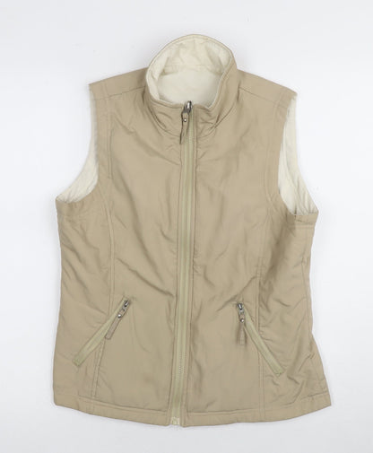 Womens UK Size 10 BHS Beige Gilet