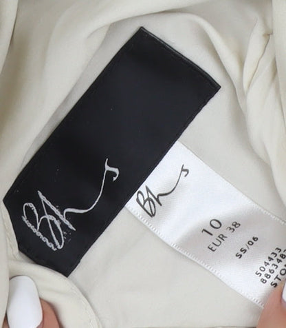Womens UK Size 10 BHS Beige Gilet