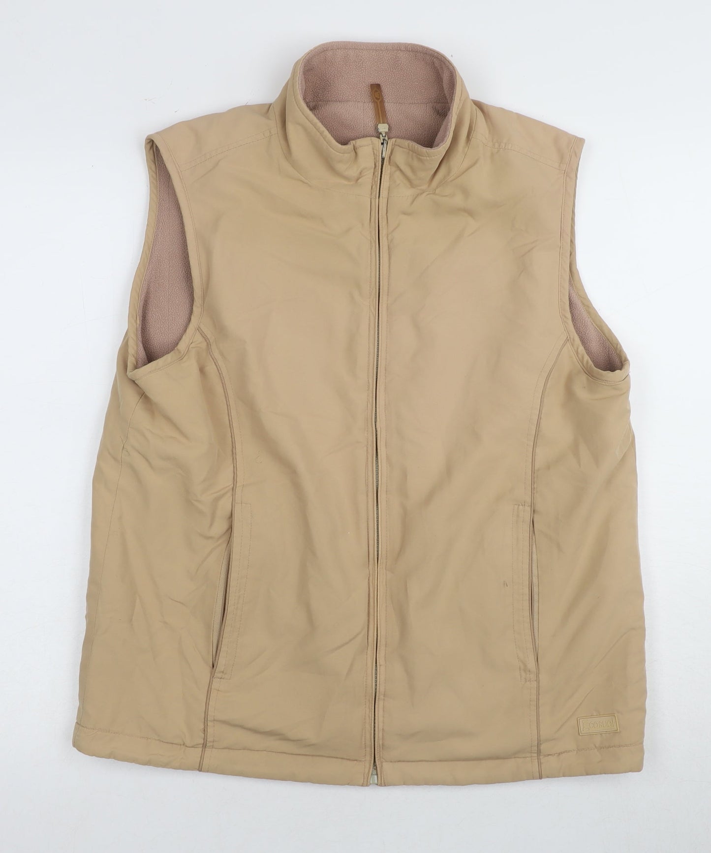 Bonmarché Beige Women's Waistcoat S Full Zip