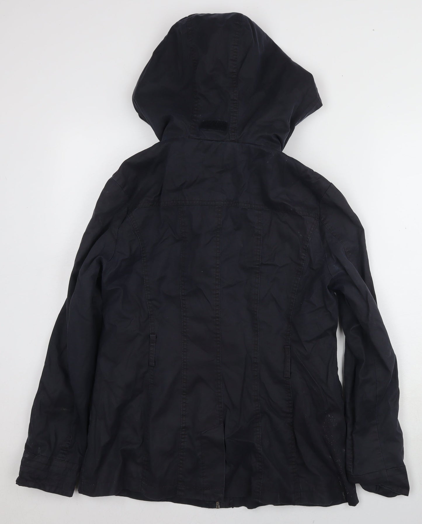 Womens UK Size 12 Marks and Spencer Black Parka Coat