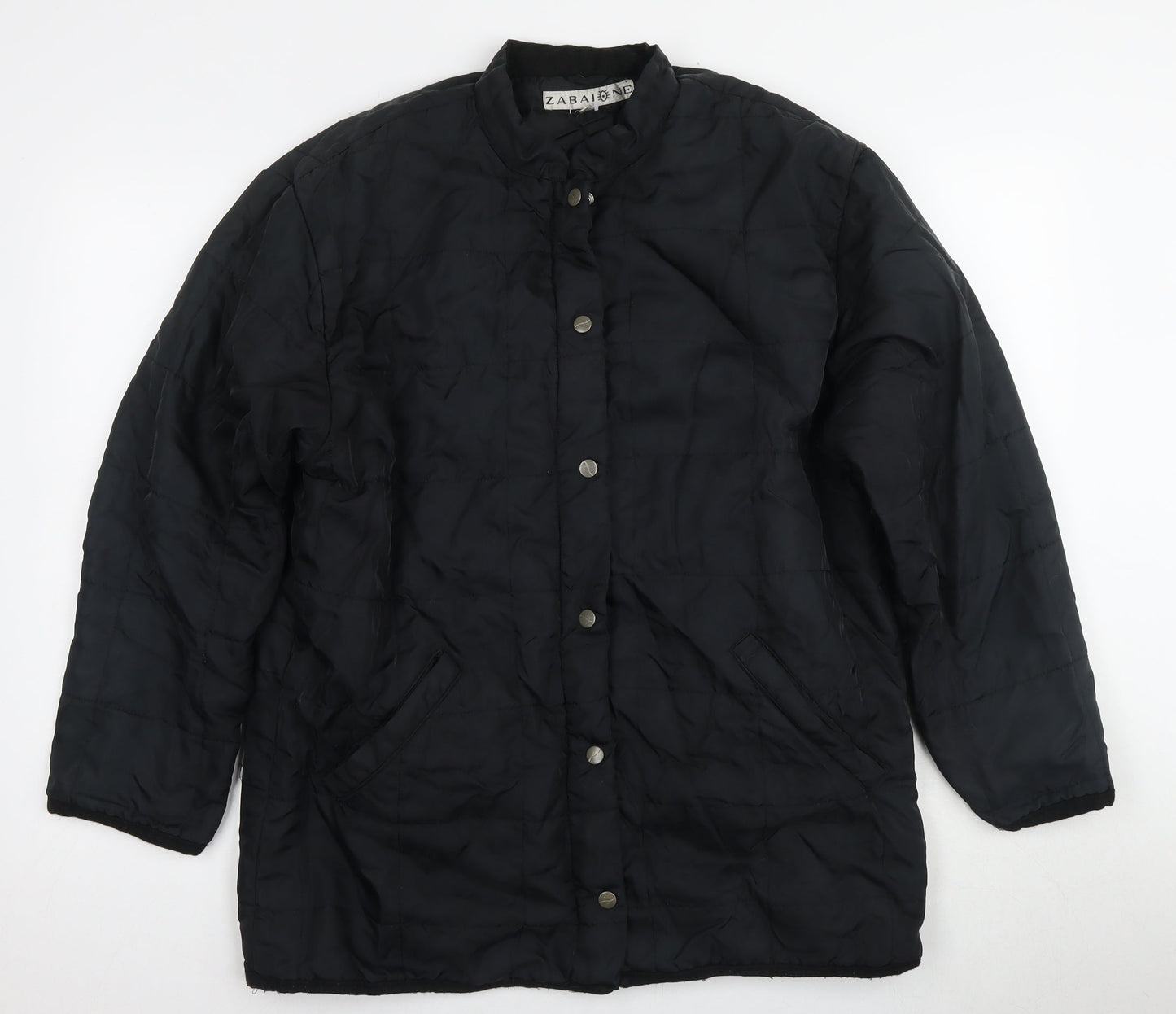 Zabaione Women's Black Quilted Jacket XL Lightweight