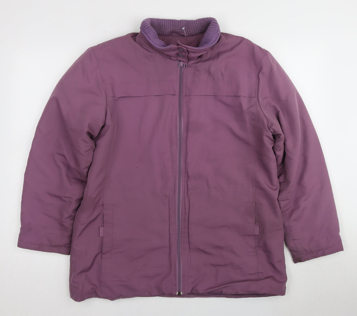 Womens UK Size S Roman Originals Purple Puffer Jacket