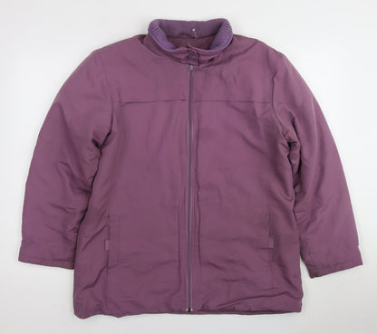 Womens UK Size S Roman Originals Purple Puffer Jacket