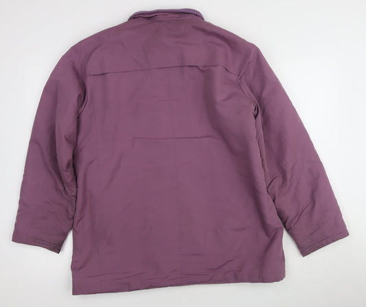 Roman Originals Women's Purple Puffer Coat S/M