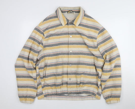 Zara Men's Multicoloured Striped Jacket XL