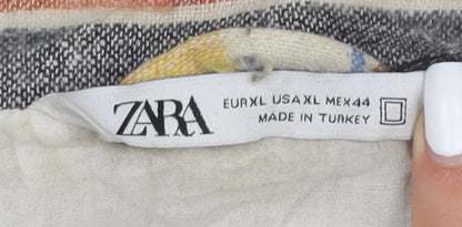 Zara Men's Multicoloured Striped Jacket XL