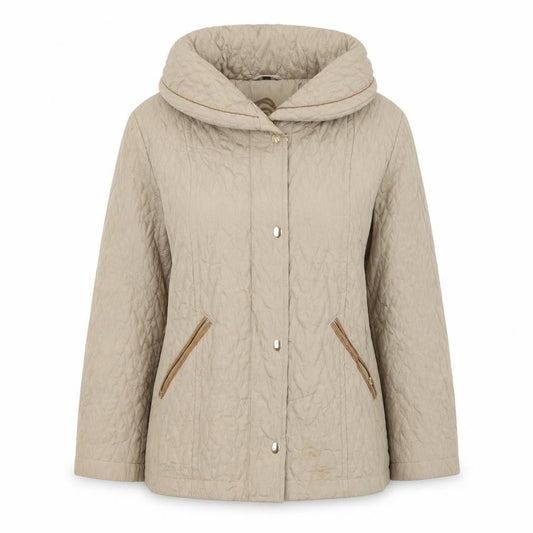 Womens UK Size M Anna Rose Gold Quilted Coat