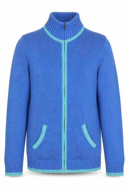 Tucan Men's Blue Full Zip Cotton Jumper S