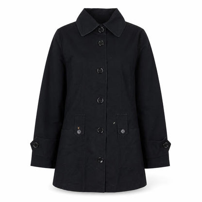 Womens UK Size M Mexx Black Trench Coat