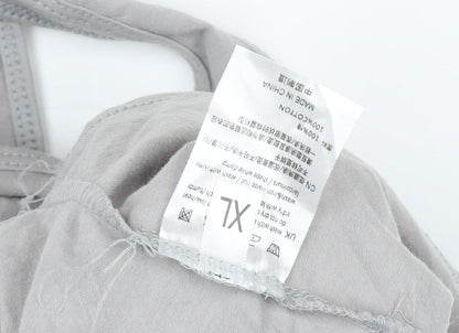 Universal Men's Grey Sleeveless T-Shirt, XL, Cotton