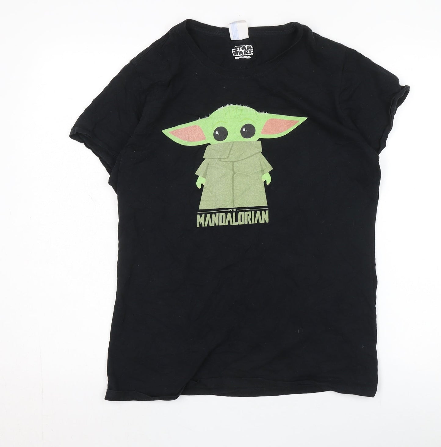 Star Wars Unisex Black Mandalorian T-Shirt Size L