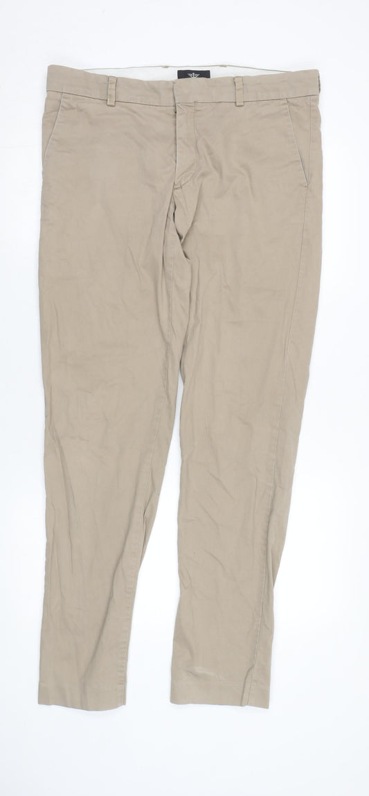Dockers Men's Beige Chino Trousers Extra-Slim L