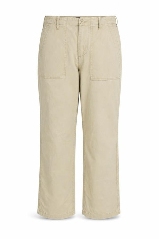 Womens UK Size 12 Lands' End Regular Fit Chino Beige Trousers