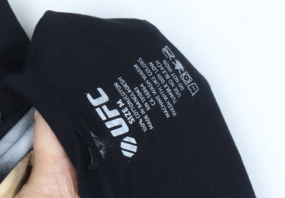 Womens UK Size M UFC Black Basic T-Shirt