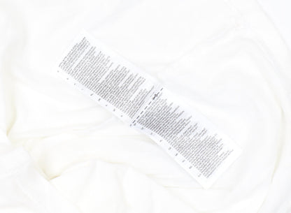Womens UK Size 16 adidas White Cropped T-Shirt