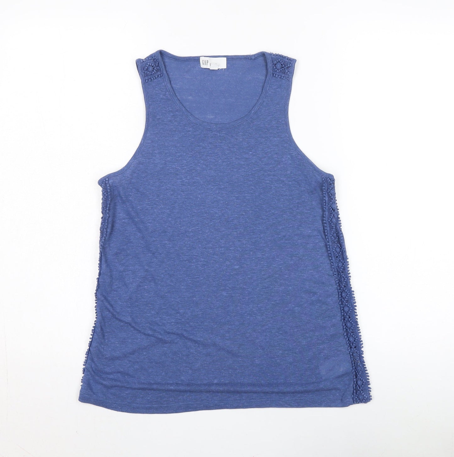 Gap Women's Blue Linen Blend Tank XS