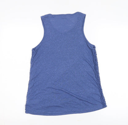 Gap Women's Blue Linen Blend Tank XS