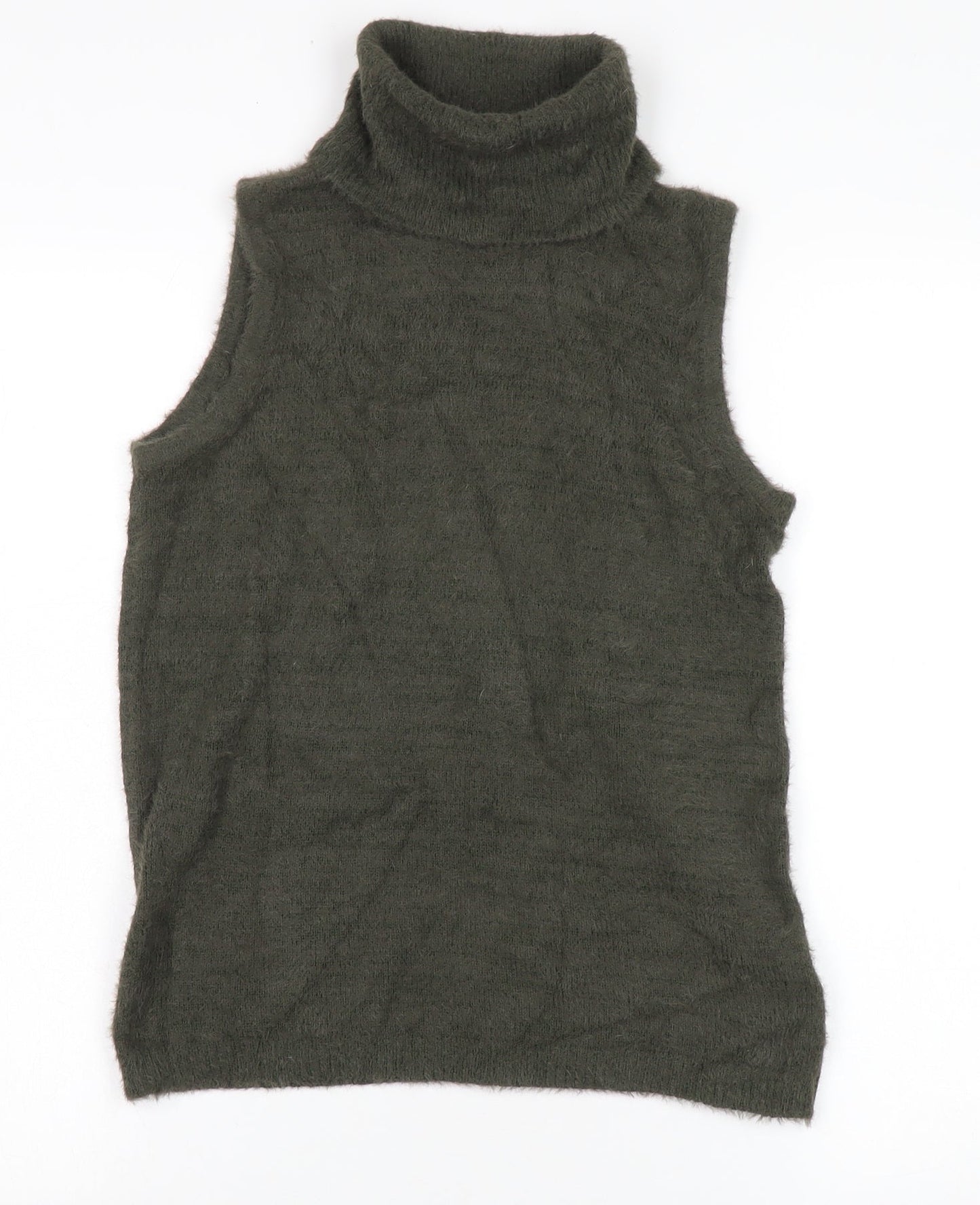 Womens UK Size 6 Cynthia Rowley Green Sleeveless Jumper