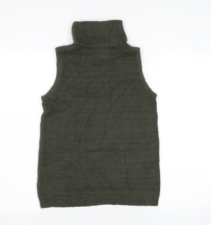 Womens UK Size 6 Cynthia Rowley Green Sleeveless Jumper