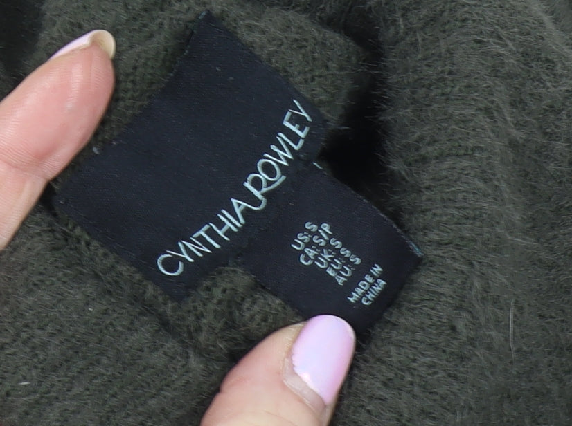 Womens UK Size 6 Cynthia Rowley Green Sleeveless Jumper