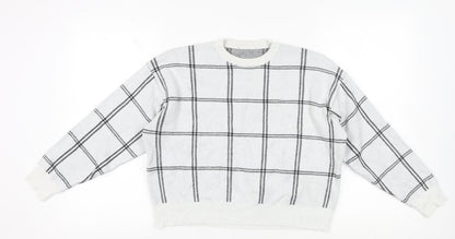 Womens UK Size M New Look White Pullover Jumper