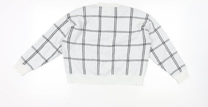 Womens UK Size M New Look White Pullover Jumper