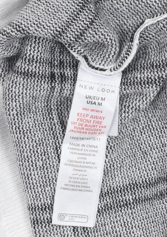 Womens UK Size M New Look White Pullover Jumper