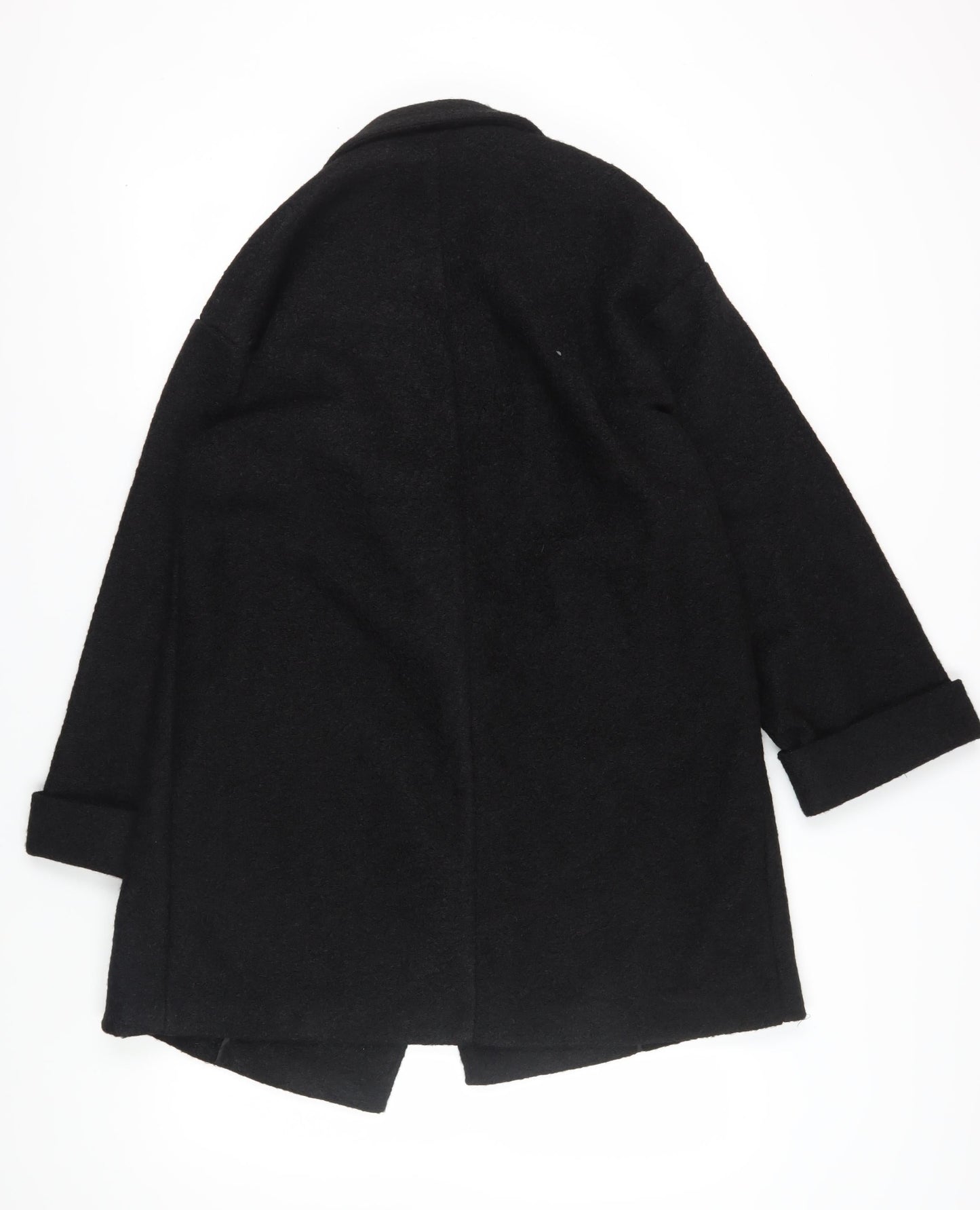 Womens UK Size 10 Plus NEXT Black Overcoat