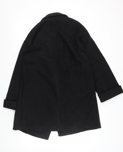 Womens UK Size 10 Plus NEXT Black Overcoat