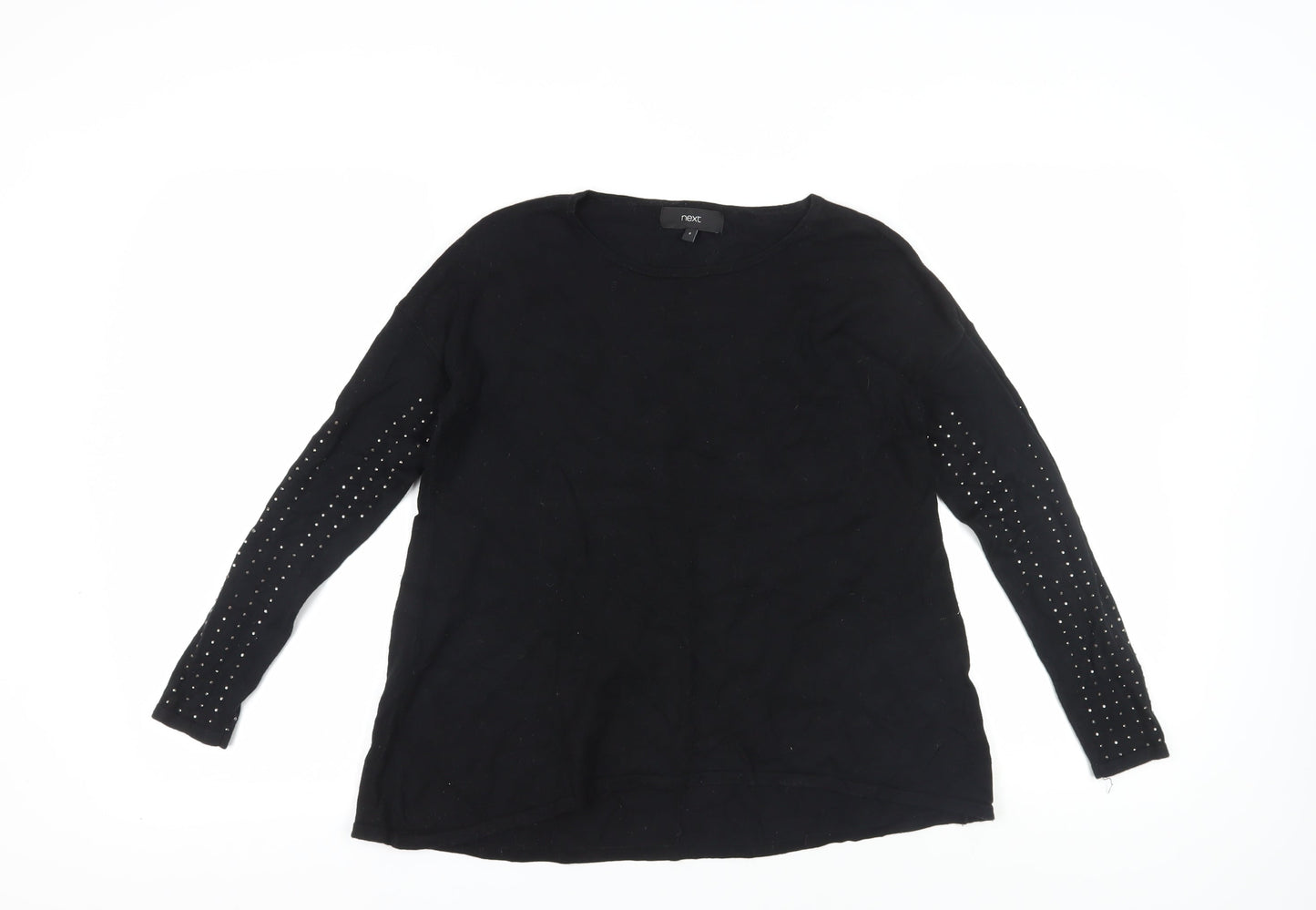 Womens UK Size 8 NEXT Black Pullover Jumper