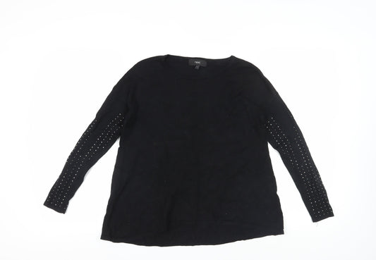 Womens UK Size 8 NEXT Black Pullover Jumper