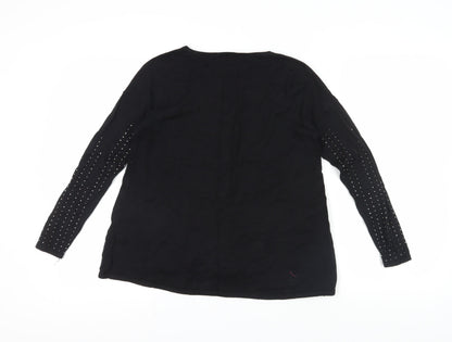 Womens UK Size 8 NEXT Black Pullover Jumper