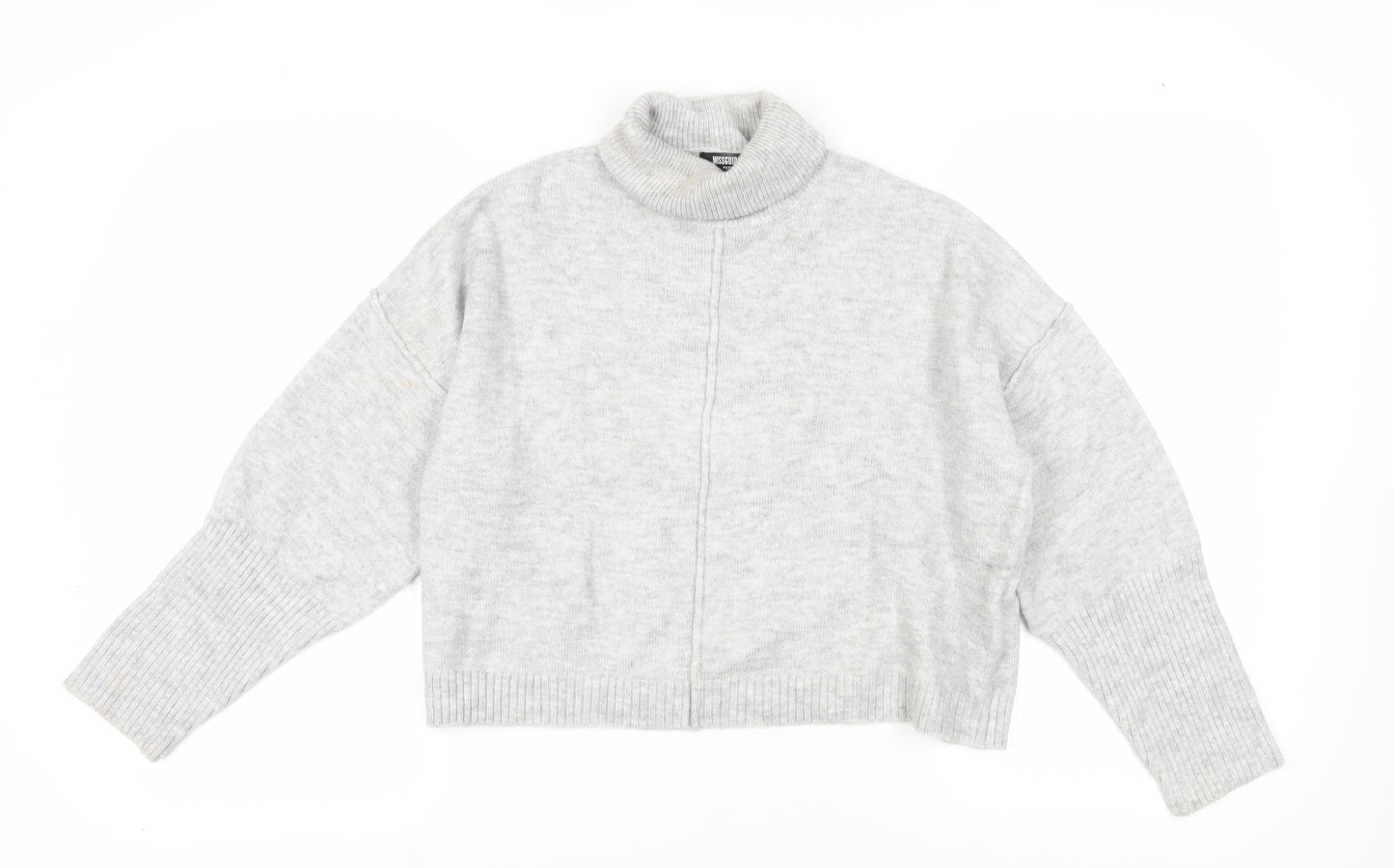 Womens UK Size 6/8 Missguided Grey Pullover Jumper